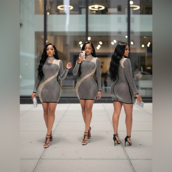 CRYSTAL MIRAGE DRESS - Picture 5 of 13